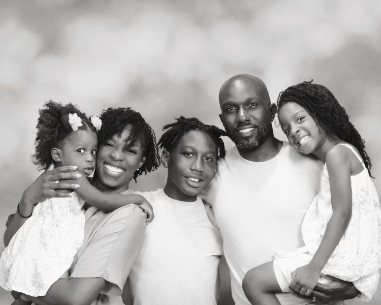 Michael Johnson family - sm