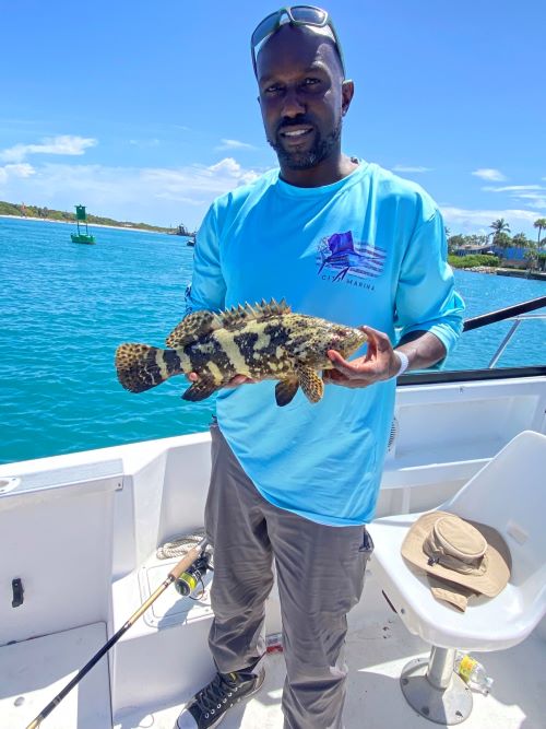 Michael Johnson fishing small