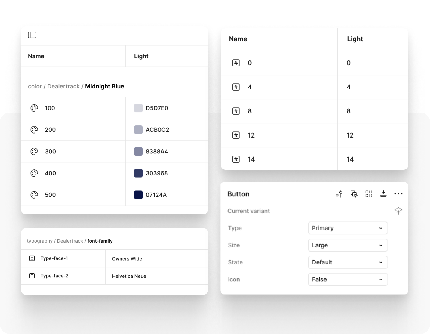 UI Variables & Tokens