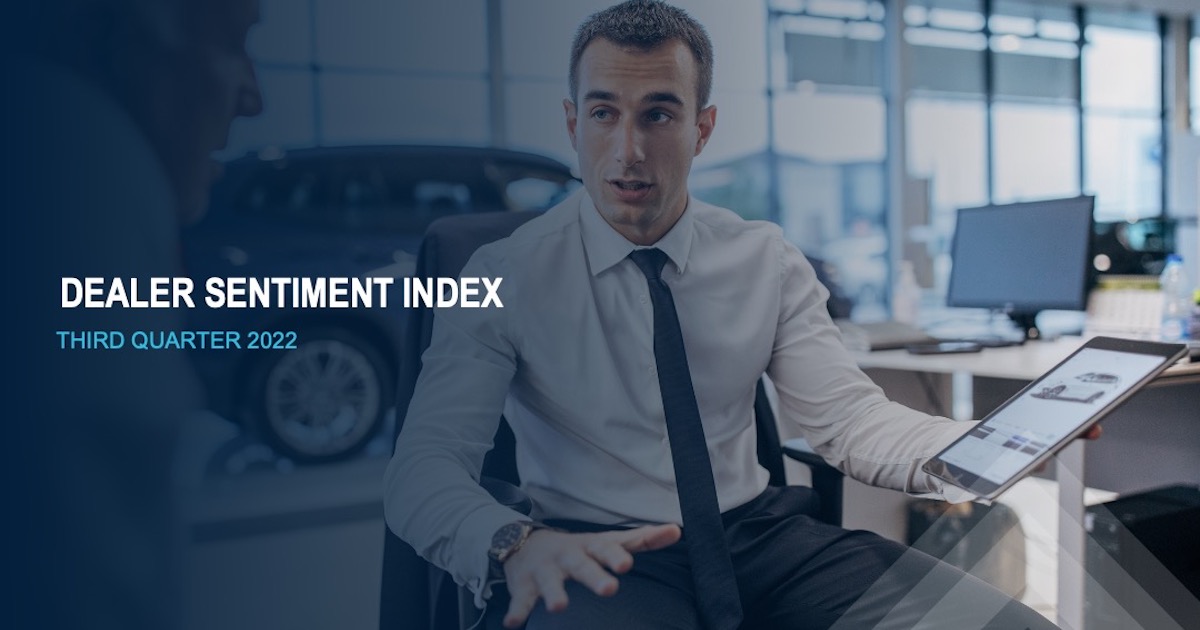 Cox Automotive Dealer Sentiment Index U.S. Auto Dealers See Market