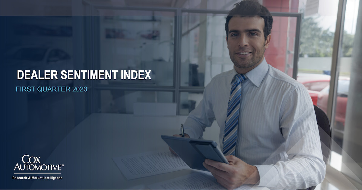 Cox Automotive Dealer Sentiment Index Strong U.S. Auto Market